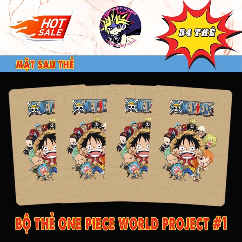Bộ Thẻ Sưu Tầm One Piece World Project 54 Thẻ #1.
