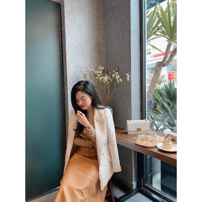 ( Ảnh thật ) V0101 Áo dạ tweed 6 cúc | BigBuy360 - bigbuy360.vn