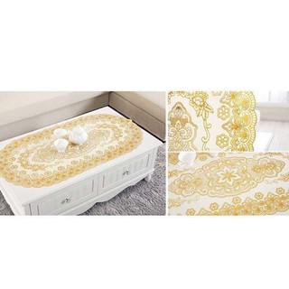 Khăn trải bàn hình chữ nhật và bầu dục loại 60x1m