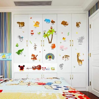 Decal dán tường vườn thú tiếng anh 03
