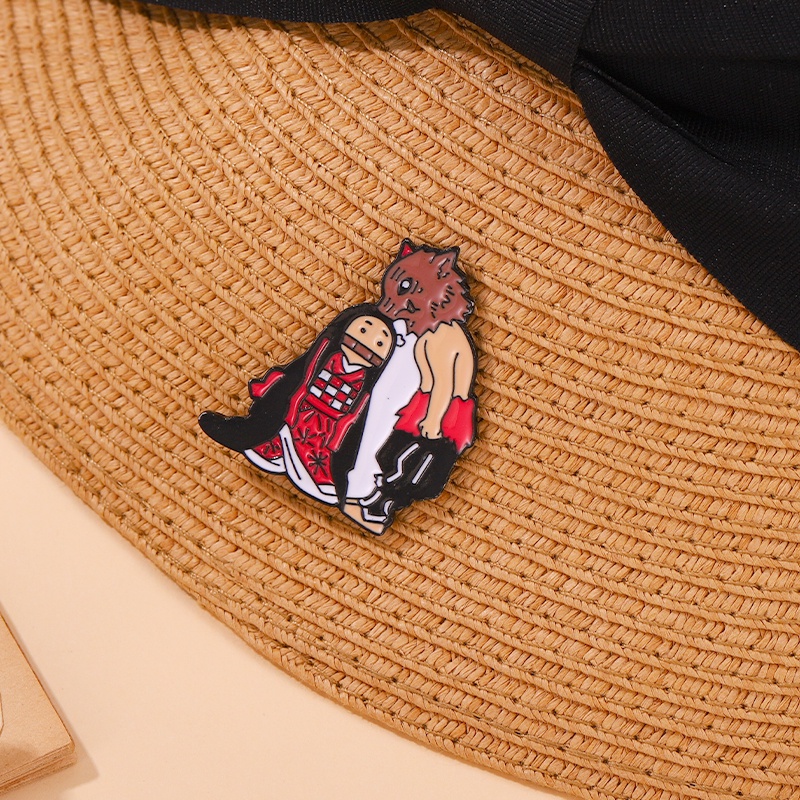 Huy hiệu cài áo MISS ZOE thiết kế nhân vật anime Hashibira Inosuke đáng yêu