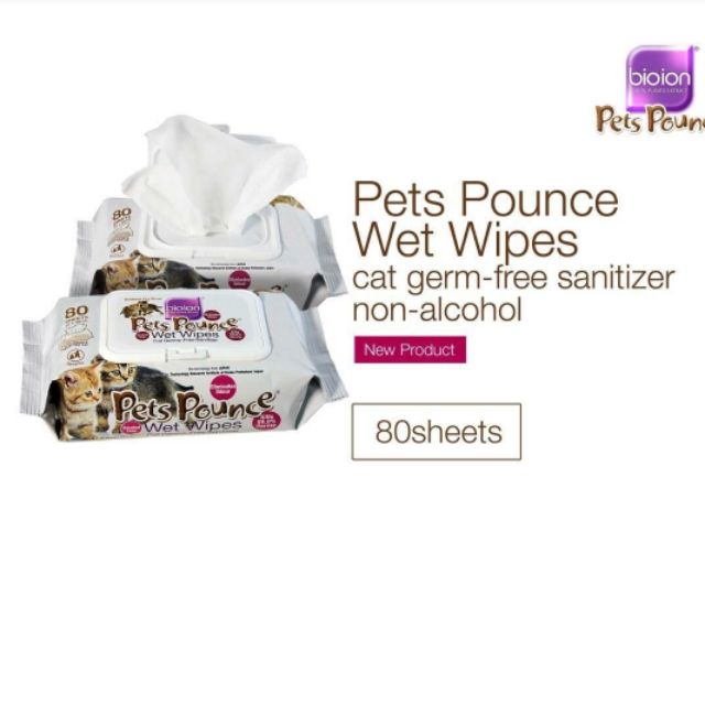 Wet Wipes -Khăn ướt khử mùi diệt khuẩn cho Pet🐶🐱/ KHÔNG CỒN/80 miếng