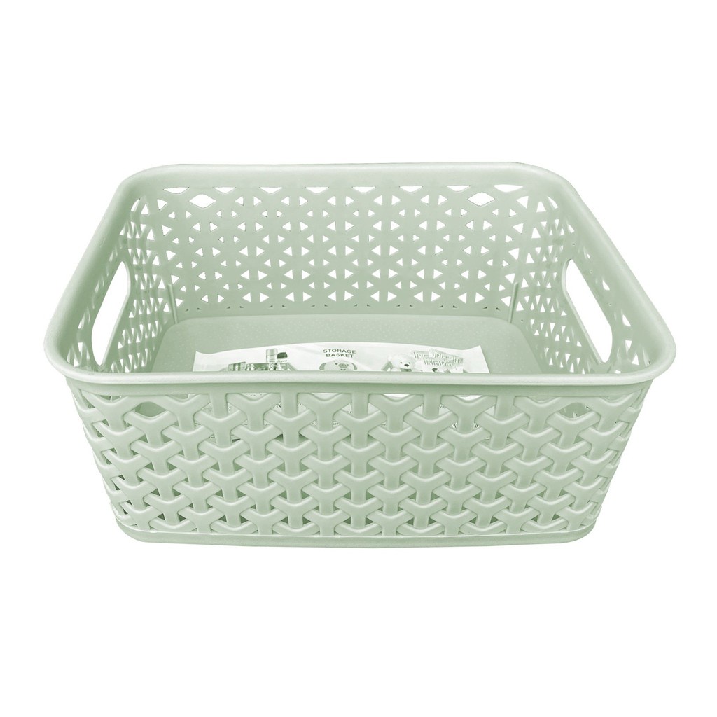 Rổ nhựa mây cao cấp chữ nhật siêu xinh - TỰ LẬP