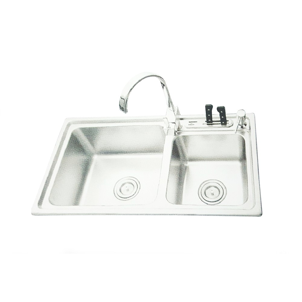 CHẬU RỬA CHÉN ĐÔI INOX ROSSA RSL-8245B