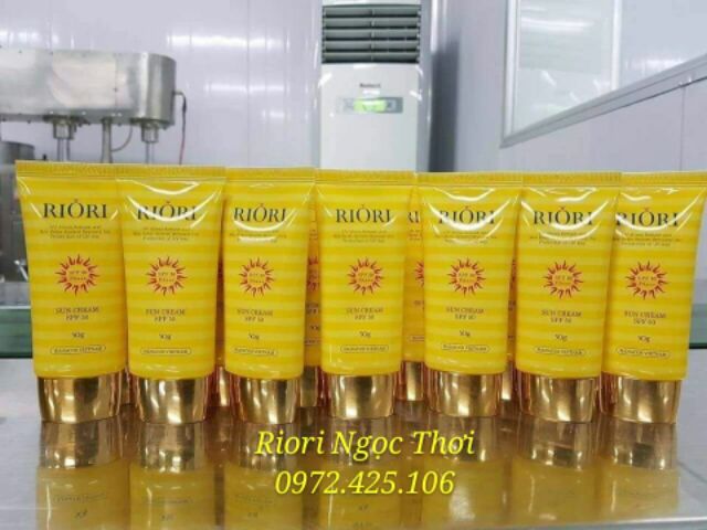 Kem chống nắng Riori - Sun cream spf50 dưỡng ẩm, chống nắng vật lý và hoá học