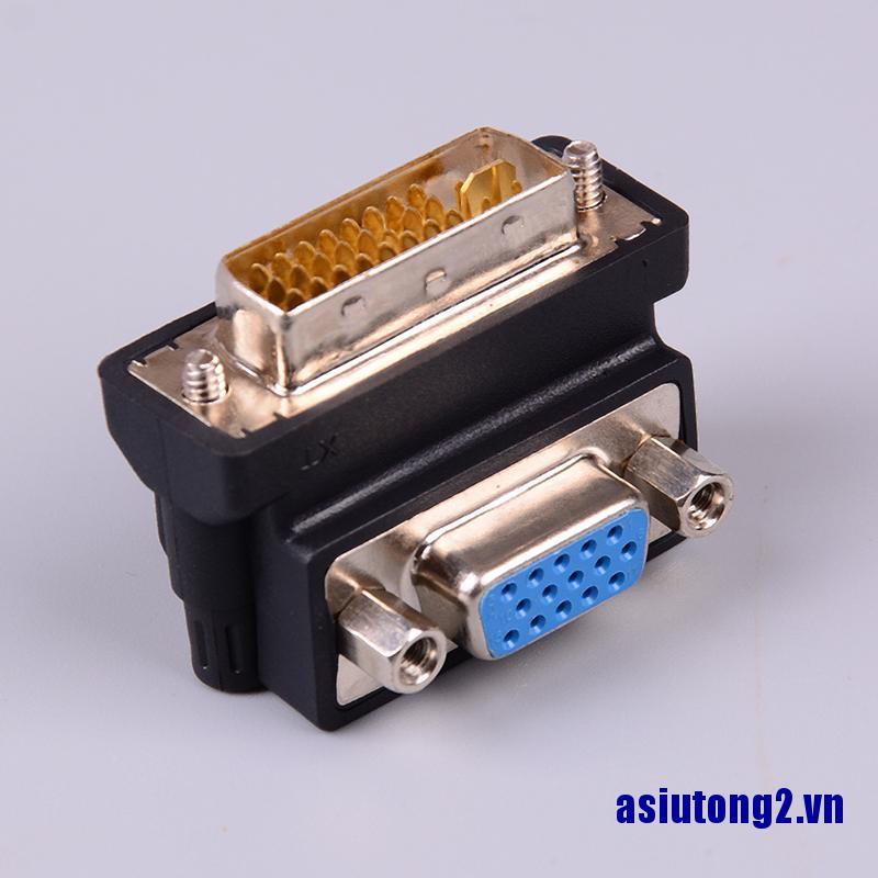 Đầu Chuyển Đổi Dvi-I 24 + 5 Pin Sang Vga 15 Pin Đầu Cái 90 Độ | BigBuy360 - bigbuy360.vn