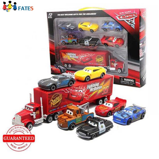 Mô Hình Xe Hơi Pixar Cars 2 McQueen Bằng Kim Loại Cho Bé Trai