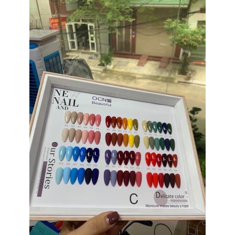 SET SƠN GEL MILAN 36 MÀU 15ML KÈM BẢNG MẪU (TẶNG BASE, TOP)