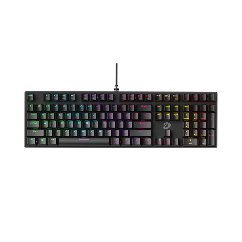 Bàn Phím cơ Dareu EK810 Multi-Led Black, Keycap ABS Doubleshot siêu bền, Thiết kế cổ điển, siêu chắc chắn