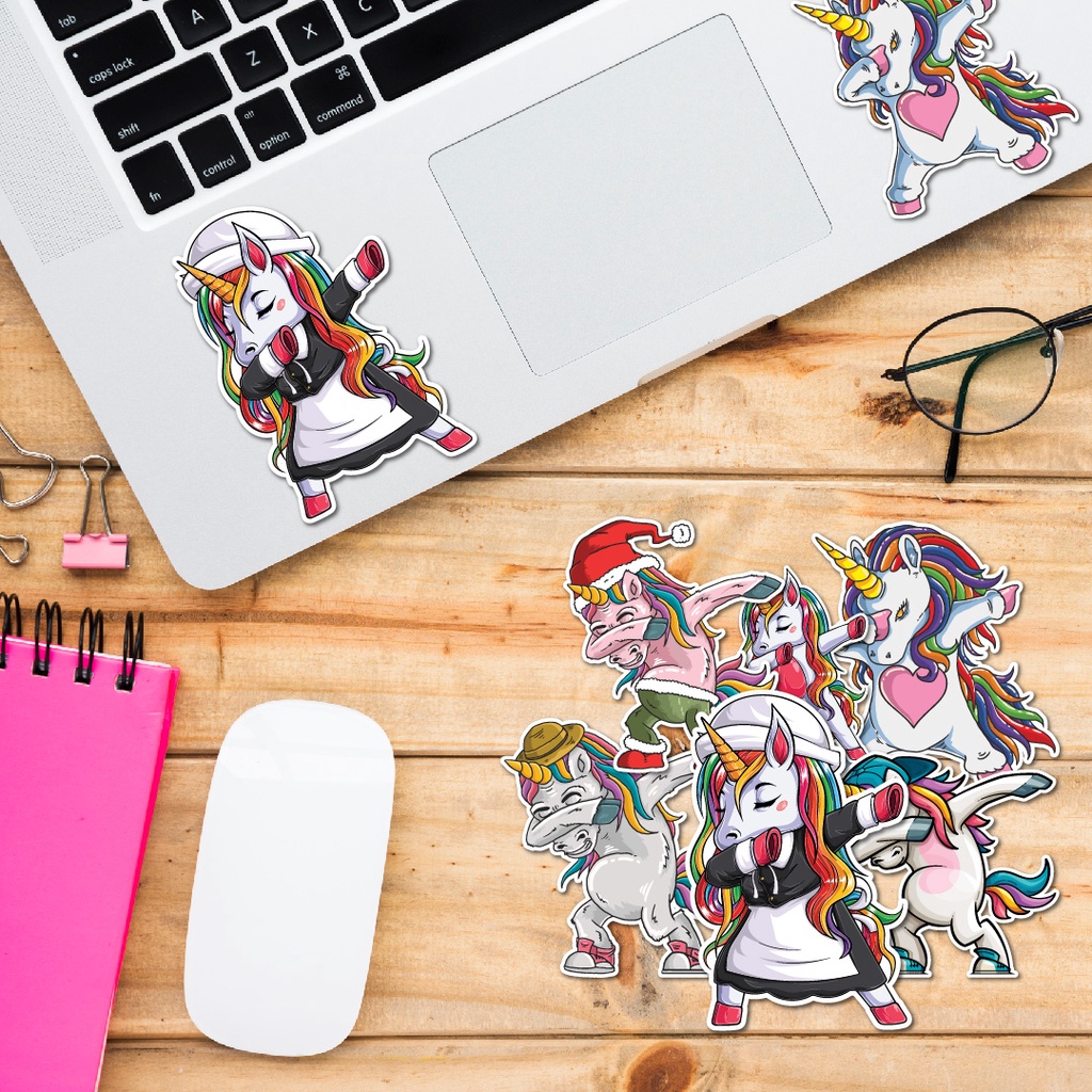 STICKER LẺ - Sticker Dabbing Move dán mũ bảo hiểm, laptop, điện thoại, vali. MSP: SS01
