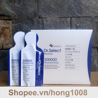 Nước uống placenta drink tinh chất nhau thai heo dr. select placenta drink 300000 hộp 30 gói