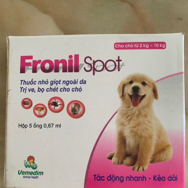 Fronil spot (thuốc nhỏ trị ve, bọ chét cho chó)