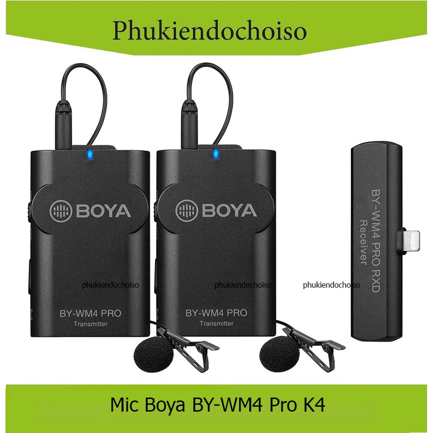 Micro thu âm không dây Boya BY-WM4 Pro-K4