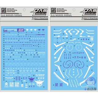 Đồ chơi lắp ráp anime bộ decal mô hình gundam water decal 1/60 pg exia gundam