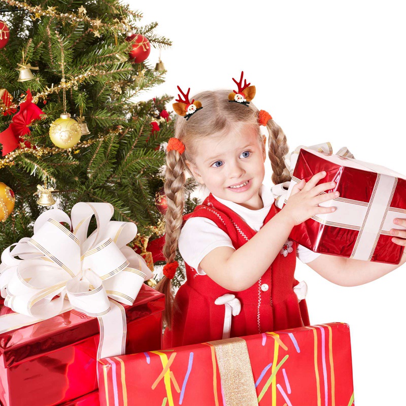 Tmdbyx Set 2 Kẹp Tóc Hình Sừng Hươu Dễ Thương Cho Bé Gái