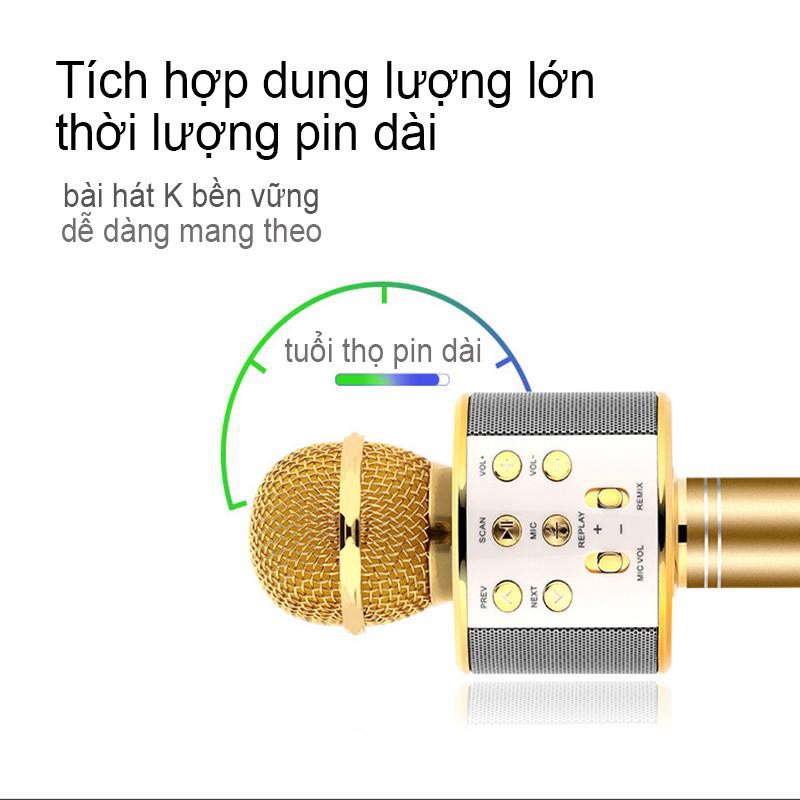 [G01] Mic hát karaoke không dây Loa Bluetooth với âm thanh ấm karaoke karaoke cầm tay mini hát hát hay nhất hiện nay [HT