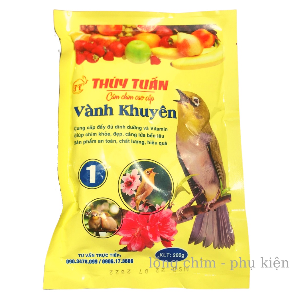 Cám chim khuyên Thúy Tuấn số 1 cao cấp 200gram - Cám chim Khuyên cao cấp số 1 giá rẻ chất lượng