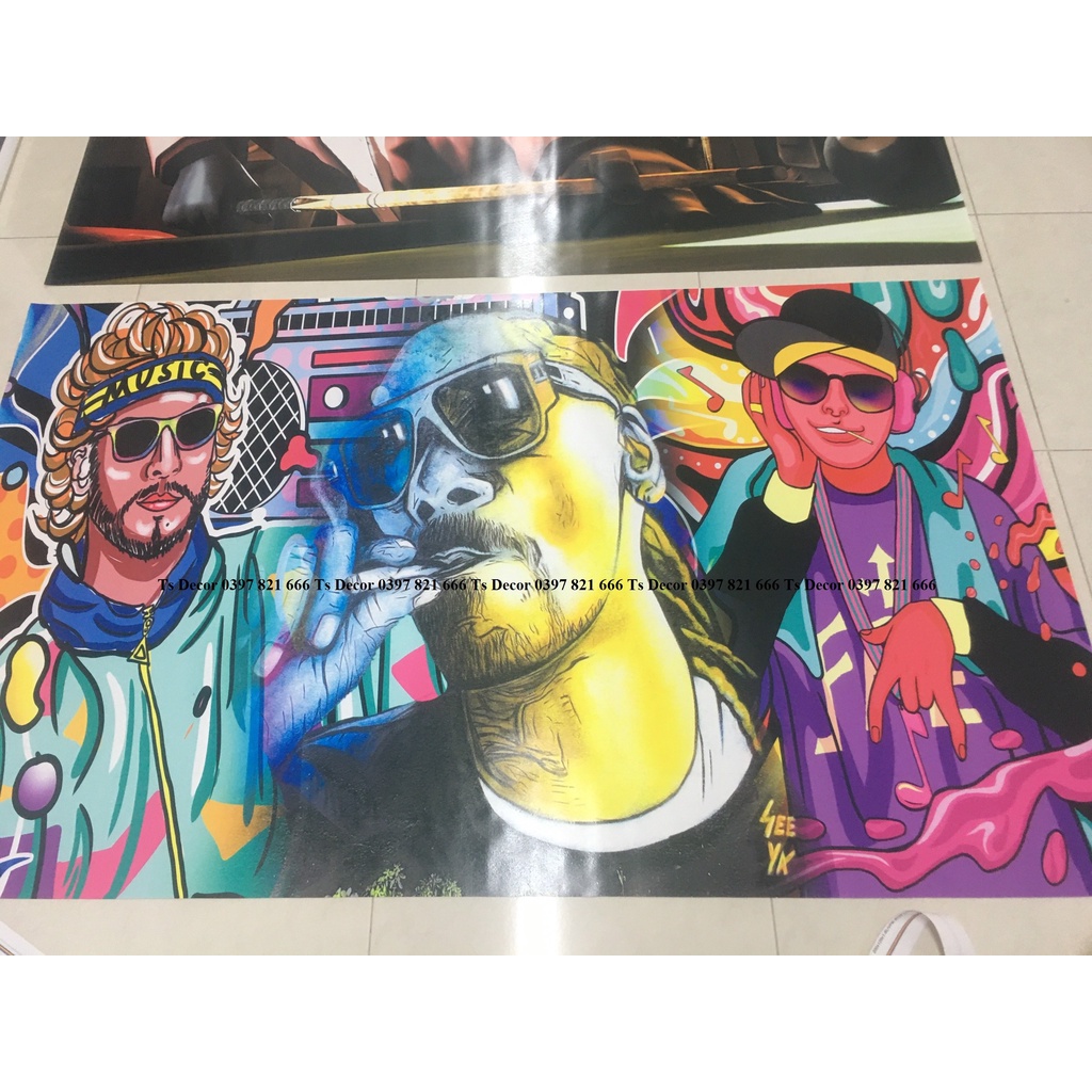 Tranh dán tường club bi-a bằng vải lụa  3D, xé không rách, lau chùi thoải mái