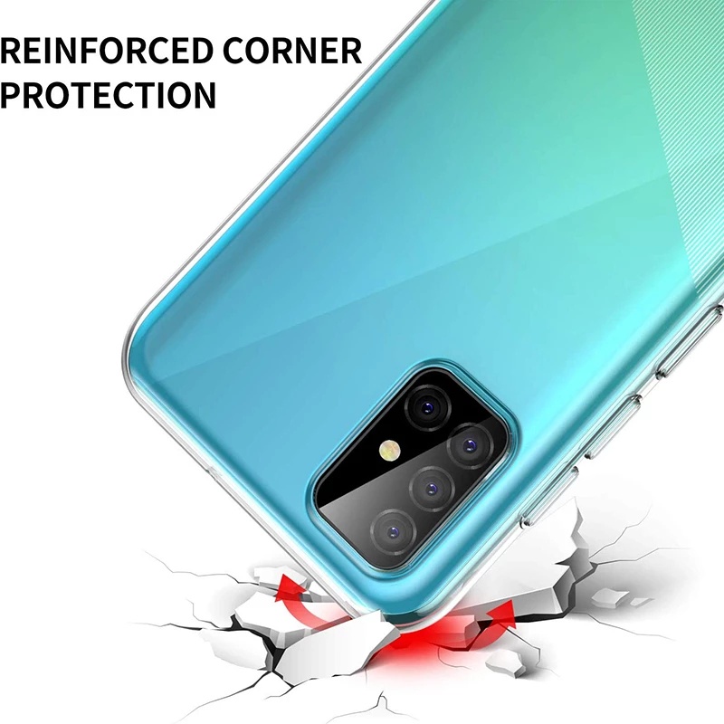 Ốp điện thoại TPU mềm mỏng trong suốt cho Samsung Galaxy S7 Edge S8 S9 S10 Lite 5g S20 Fe S21 Note 8 9 10 Plus 20 Ultra