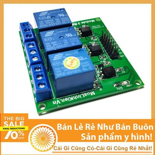 Module Relay 5V 3 Kênh 10A Cách Ly Quang - NTHN