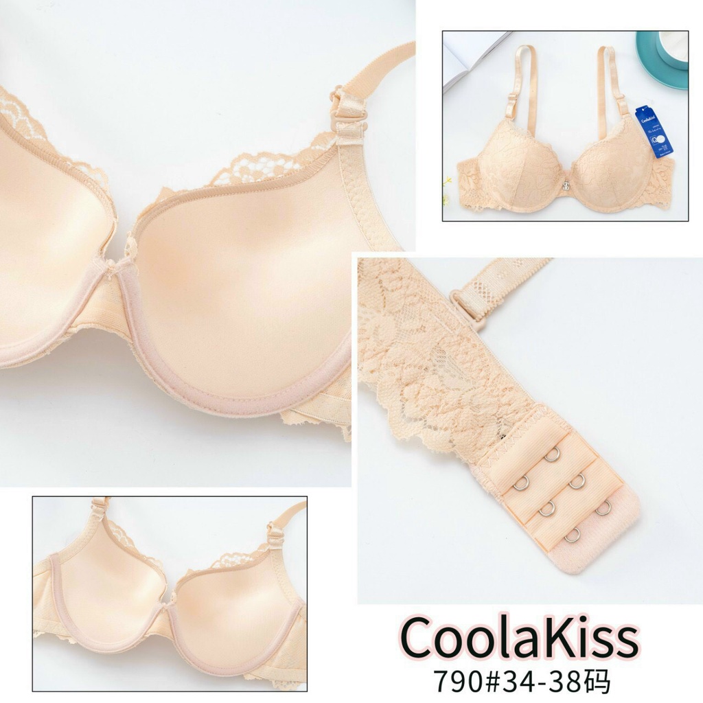 Áo ngực ren nữ Coolakiss mút vừa có gọng nhựa nâng ngực YiOn Underwear AR02