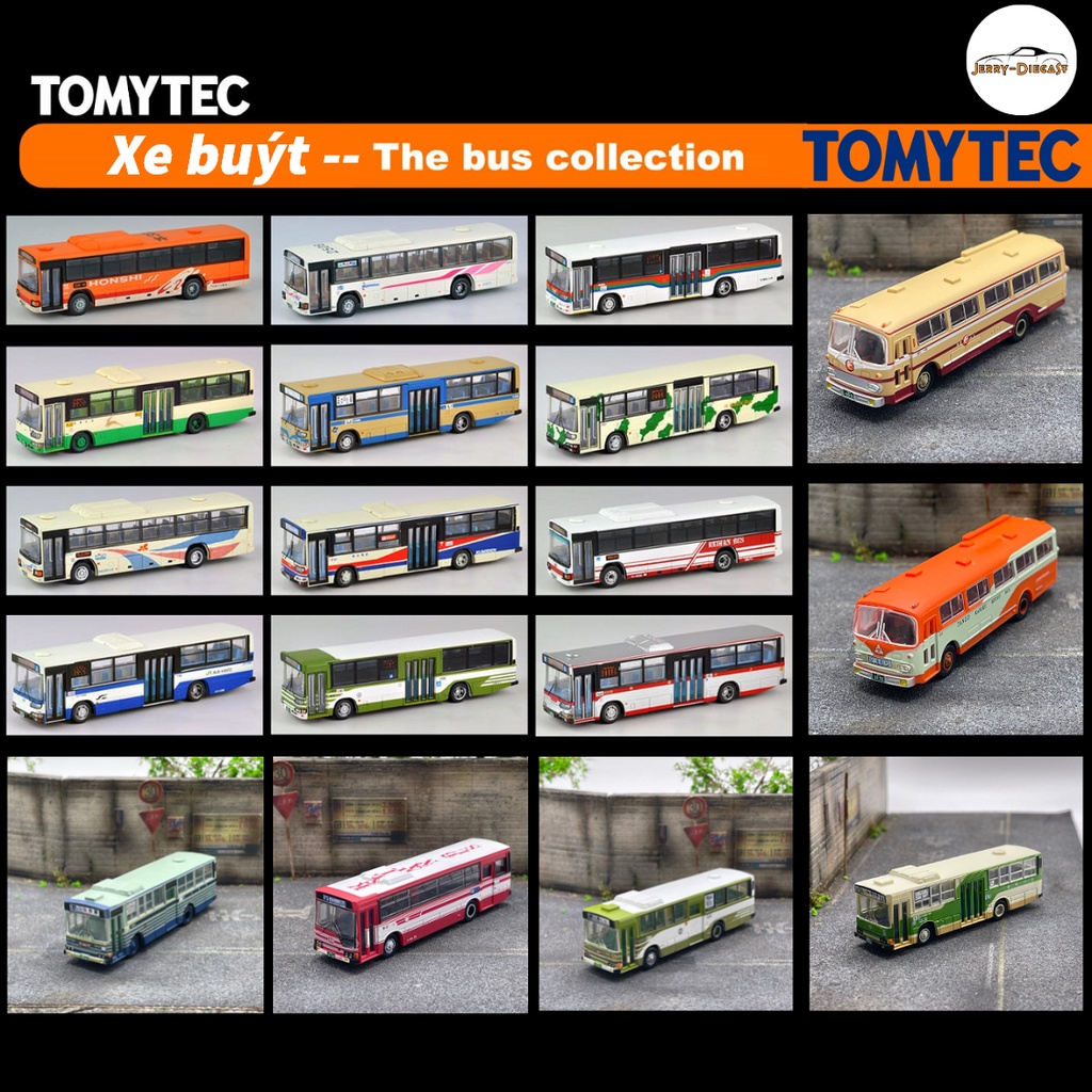 Mô hình xe buýt  - TOMYTEC Diecast Bus Collection tỉ lệ 1/150