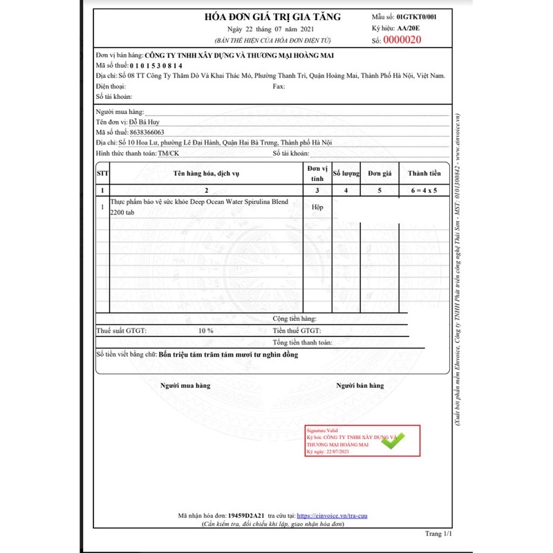 Tảo Xoắn Spirulina Nhật Bản Hộp 2200 Viên