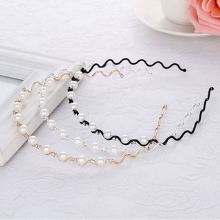 Bờm cài tóc lượn sóng đính đá