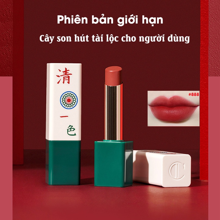 [Phiên bản giới hạn hình bài mạt chược - Màu 888] Son thỏi lì Chioture Hazy Mirror Matte Lip 3.5g