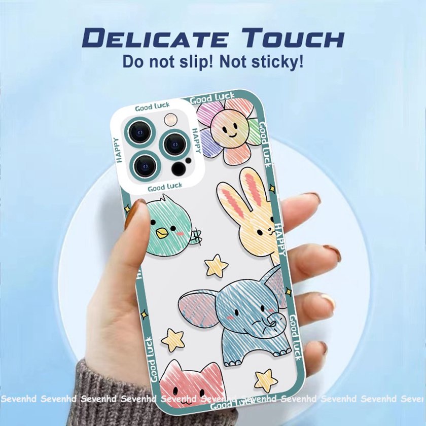 Ốp Điện Thoại Họa Tiết Hoạt Hình Đôi Mắt Thiên Thần Kiểu Graffiti Cho iPhone 14 13 12 11 Pro Max SE2020 X XR Xs Max 7 8 6 6s Plus