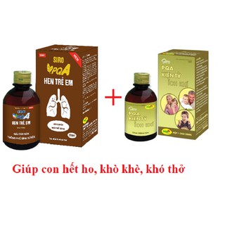 Hen trẻ em PQA + kiện tỳ ích khí PQA hỗ trợ hen phế quản, viêm phế quản, ho khò khè khó thở cho bé