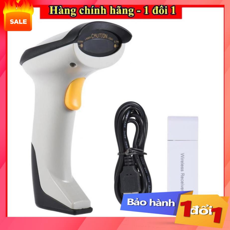 Máy Quét Mã Vạch Không Dây, Máy Bắn Mã Vạch Wireless 2.4G,Bảo Hành 12 Tháng
