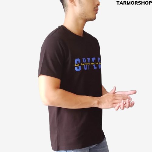 Áo thun nam cổ tròn TARMOR vải Cotton co giãn,dày dặn, form slim fit trẻ trung.