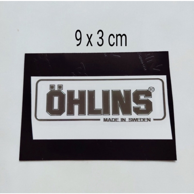 Tem Kim Loại chữ Ohlins chống thấm nước trang trí xe máy