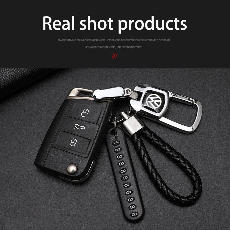 Móc Khóa Dây Da Bện Dễ Thương Cá Tính