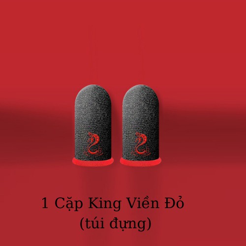 Bao tay chơi game ff King siêu nhạy, găng tay chơi game sợi bạc cao cấp nhập khẩu thoáng khí chống mồ hôi ngón tay