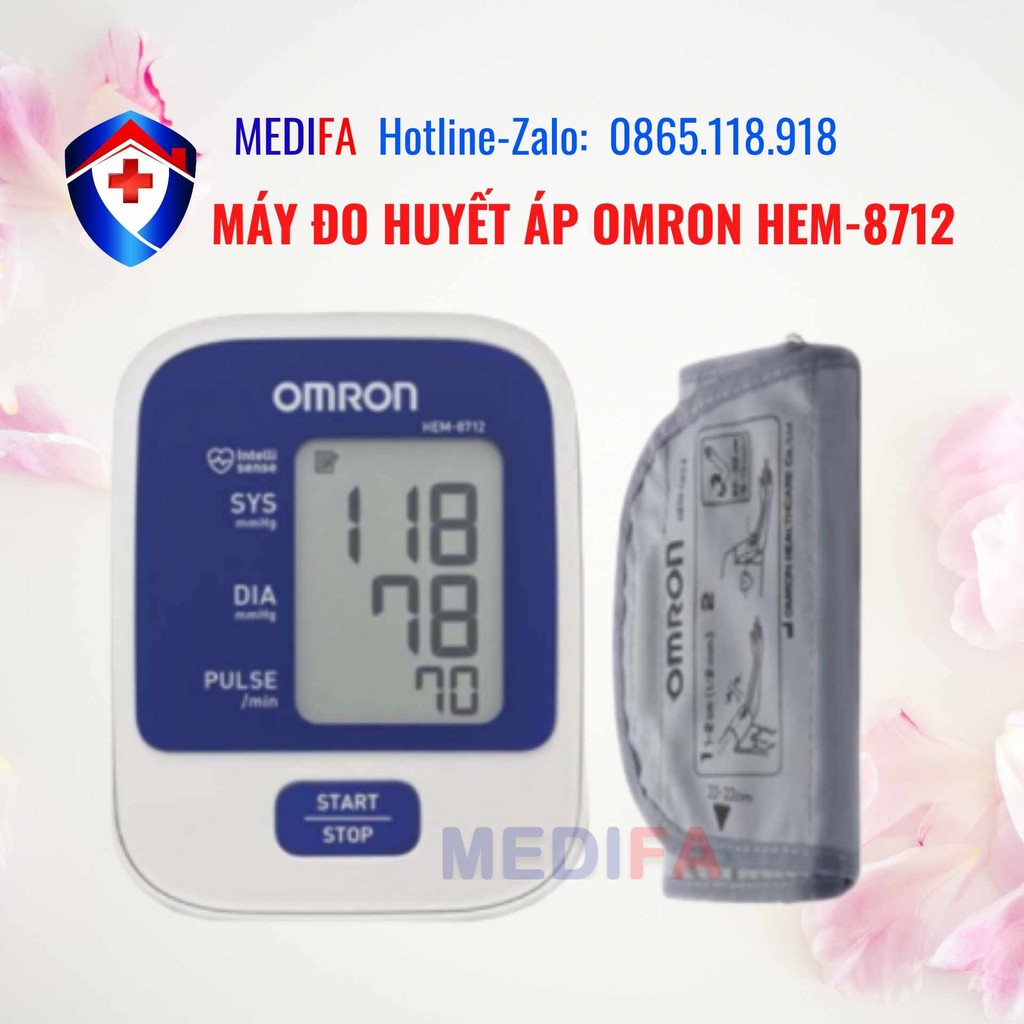 ✨Máy đo huyết áp bắp tay OMRON HEM-8712Hoàn toàn tự động Sử dụng đơn giản chỉ với 1 lần chạm✨