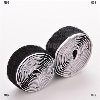 {MQ2}2 Rolls Strong Self Adhesive Velcro Hook Loop Tape Fastener Sticky 3ft New