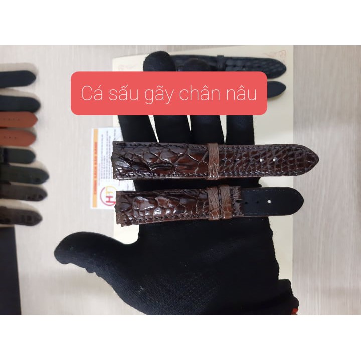 Dây Đồng Hồ Dây Da Cá Sấu Thật 100% Đặt Xưởng Làm