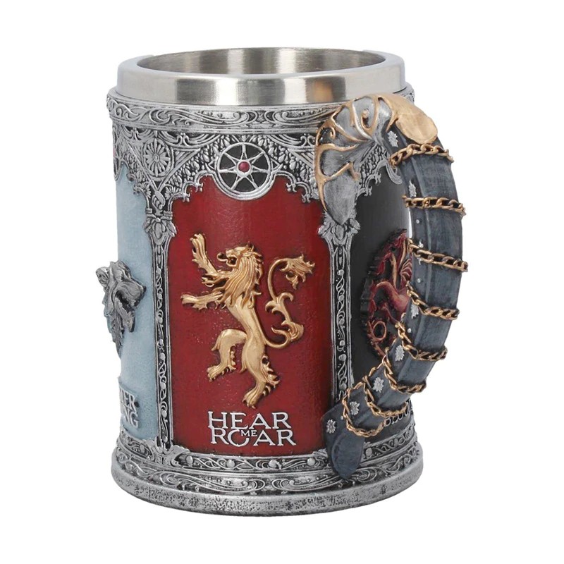 Cốc uống nước in hoạ tiết 3D trong game Thrones Mug Stark