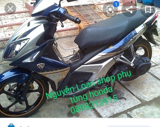 YAMHA - DÀN ÁO XE NOUVO LX NO 4 MÀU XANH BẠC, ĐEN TRẮNG FULL NHỰA MÀU VÀ NHỰA NHÁM HÀNG ZIN CHÍNH