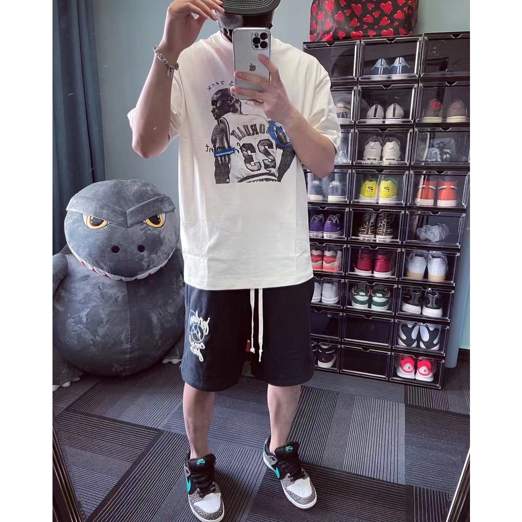 ⚡️ - Áo Tee Travis Scott X Fragment X J.o.r.d.a.n T-shirt Black/White, Áo thun jordan x Fragment