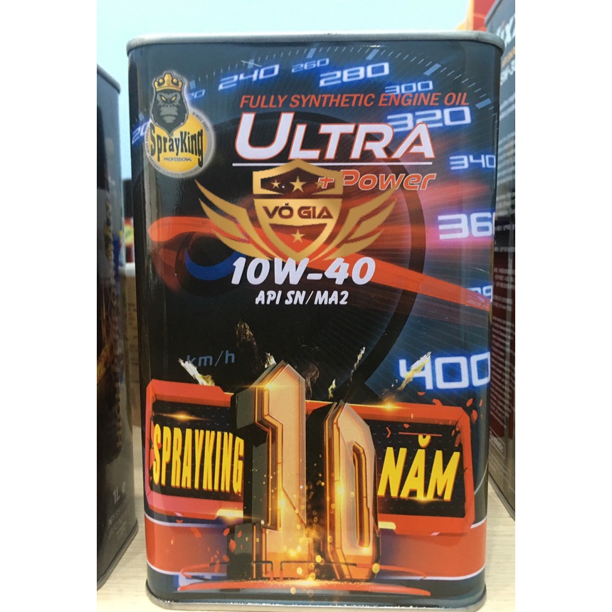 [Mã LIFEAUMAY giảm 10% tối đa 30k đơn 150k] NHỚT SPRAYKING ULTRA 10W40 full TỔNG HỢP dùng cho xe số