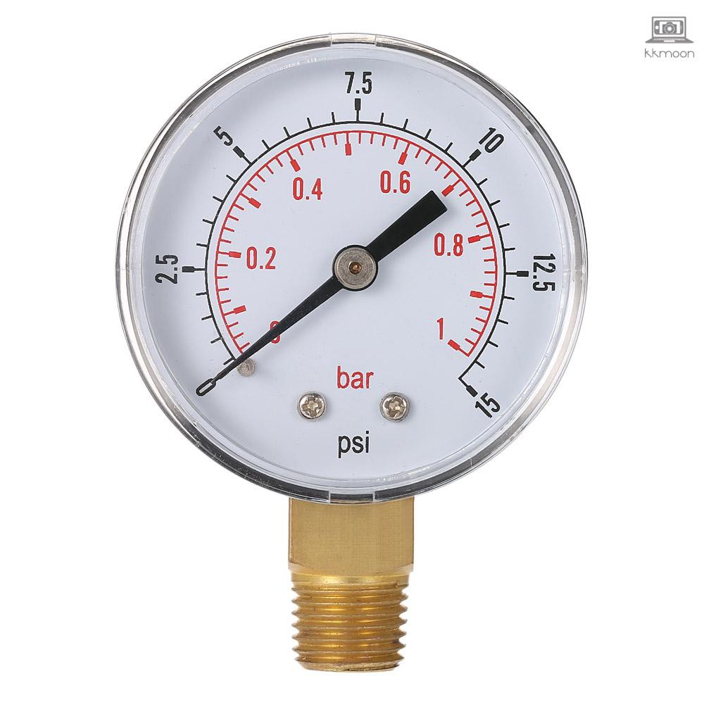 Đồng Hồ Đo Áp Suất Nước 50mm 0~60psi 0~4bar 1 / 4 "Npt