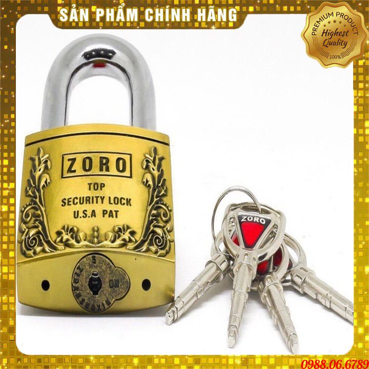 Ổ khóa cao cấp ZORO 6 phân,chìa đạn⚡FREE SHIP⚡ KHÓA BẤM KHÔNG CẦN CHÌA,Ổ Khóa 6 Phân Chống Cắt, Khoá Nhà Chống Trộm