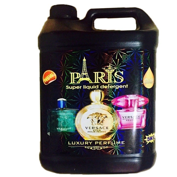 Nước Giặt Xả Paris 5IN1 - 1 CAN 5 Lít Siêu Lưu Hương, Siêu Tiết Kiệm