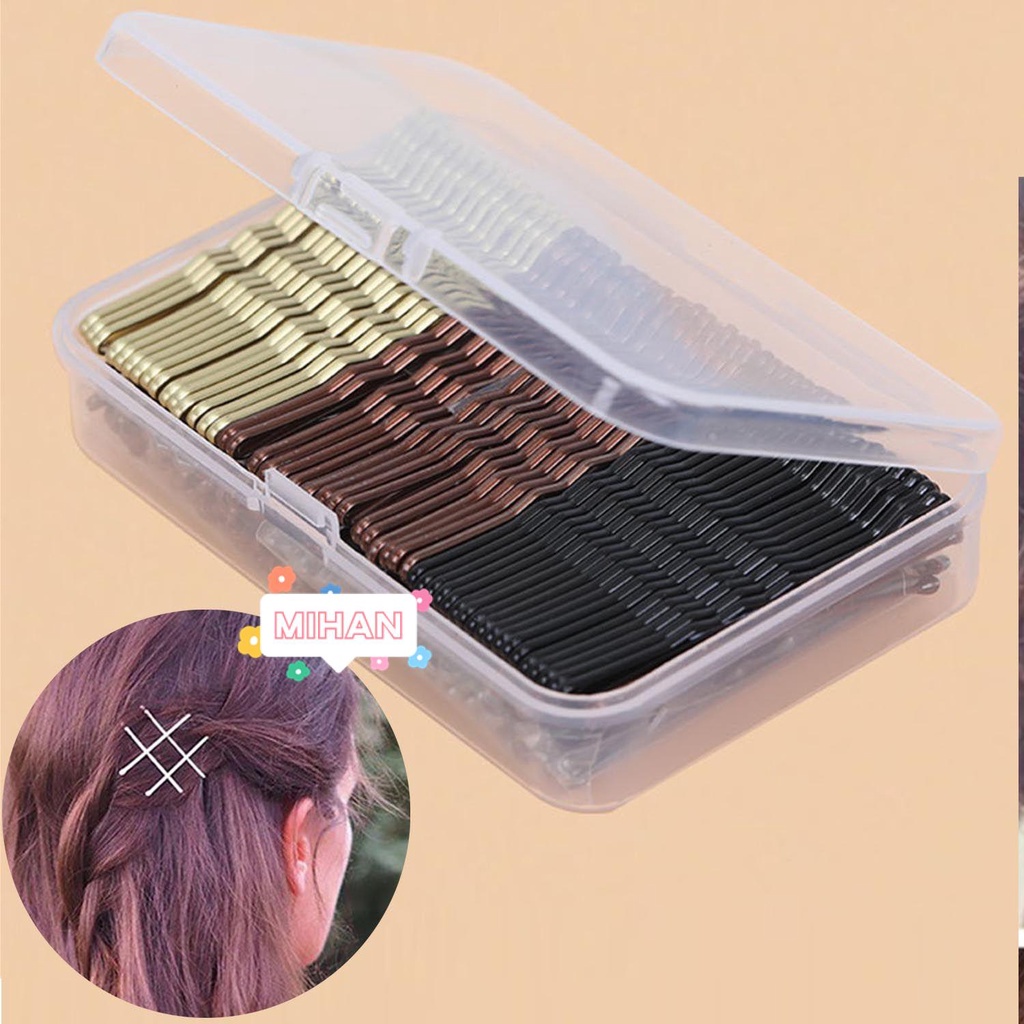 Set 150 Kẹp Tóc Lượn Sóng Bằng Kim Loại MIHAN1