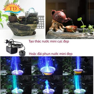 [5W, 4led] Máy Bơm Nước Chìm cho Hồ Cá, Hòn Non, Bộ Thác Nước