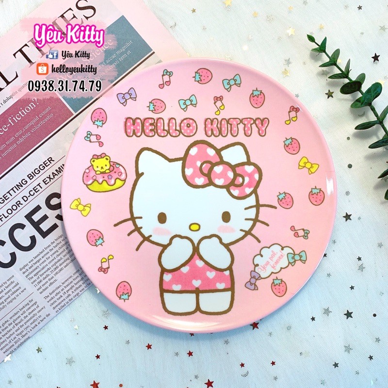 Dĩa nhựa Hellokitty Hello Kitty