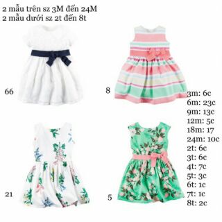 Combo sỉ đầm Carter xuất xịn